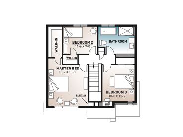 2nd Floor Plan, 027H-0498