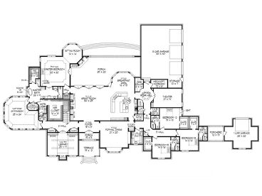 1st Floor Plan, 062H-0054