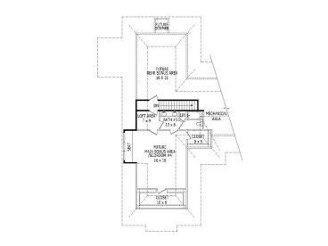 2nd Floor Plan, 062H-0135