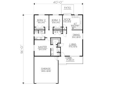 Floor Plan, 026H-0123