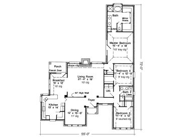 Floor Plan, 054H-0117