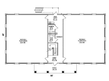 1st Floor Plan, 006C-0057