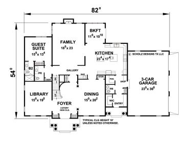1st Floor Plan, 031H-0278