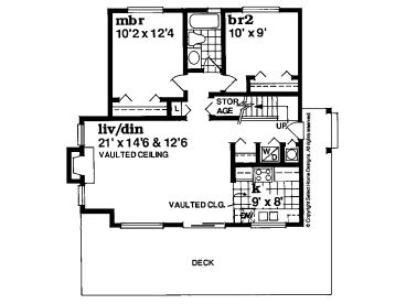 1st Floor Plan, 032H-0052