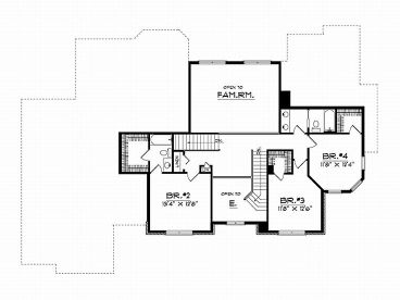 2nd Floor Plan, 020H-0003