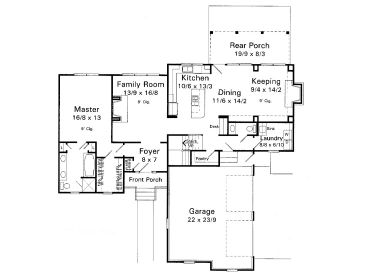 1st Floor Plan, 030H-0059