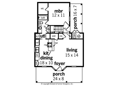 1st Floor Plan, 021H-0200