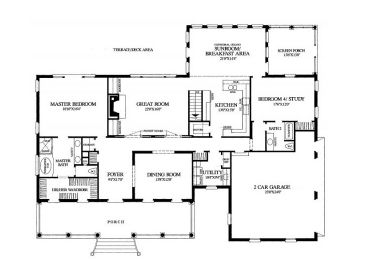 1st Floor Plan, 063H-0008