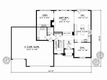 1st Floor Plan, 020H-0036