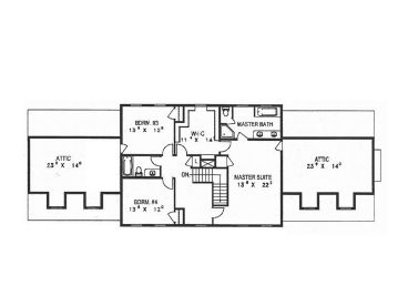 2nd Floor Plan, 012H-0109