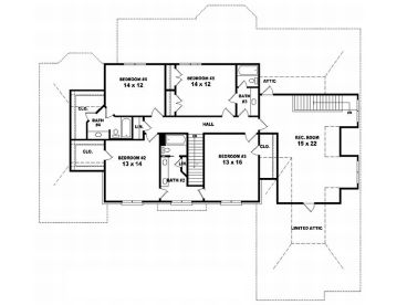 2nd Floor Plan, 006H-0122