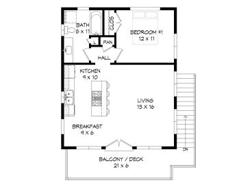 2nd Floor Plan, 062G-0201