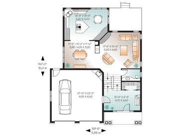 1st Floor Plan, 027H-0264