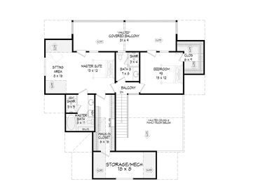 2nd Floor Plan, 062H-0299
