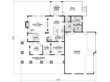 1st Floor Plan, 023H-0134