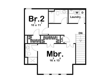 2nd Floor Plan, 050H-0194