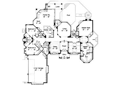 1st Floor Plan, 043H-0178