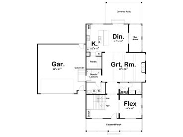 1st Floor Plan, 050H-0256