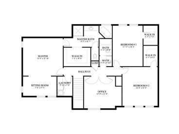 2nd Floor Plan, 065H-0106