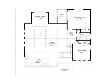 2nd Floor Plan, 062H-0295