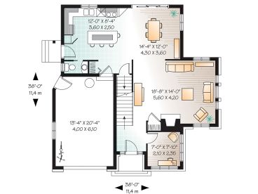 1st Floor Plan, 027H-0129