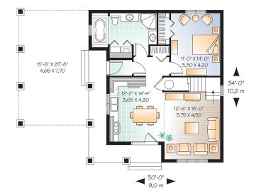 1st Floor Plan, 027H-0270