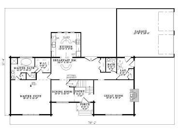 1st Floor Plan, 025L-0052