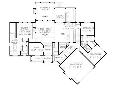 1st Floor Plan, 084H-0028