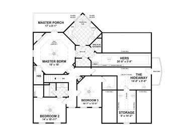 2nd Floor Plan, 007H-0147