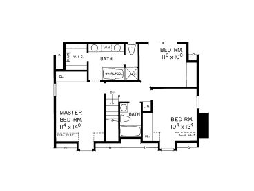 2nd Floor Plan, 057H-0016