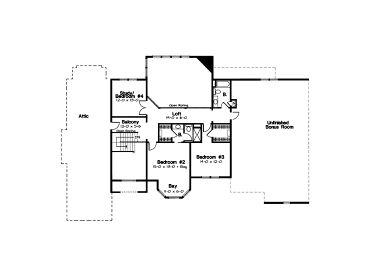 2nd Floor Plan, 047H-0042