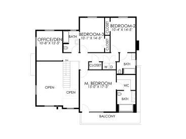 2nd Floor Plan, 056H-0002