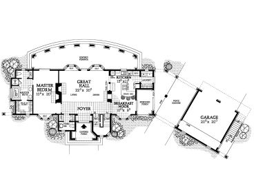 1st Floor Plan, 057H-0020