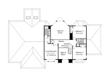 2nd Floor Plan, 023H-0057