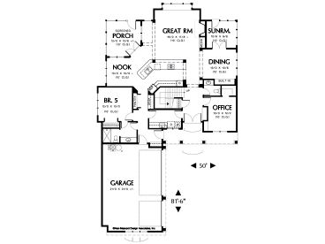 1st Floor Plan, 034H-0121