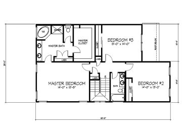 2nd Floor Plan, 058H-0006