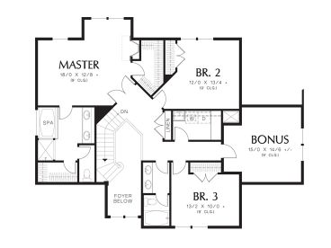 2nd Floor Plan, 034H-0407