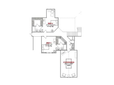 2nd Floor Plan, 073H-0067