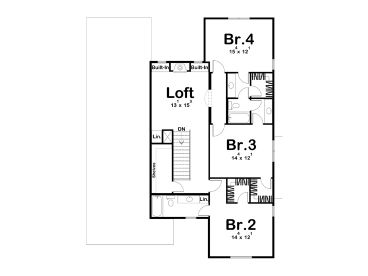 2nd Floor Plan, 050H-0530