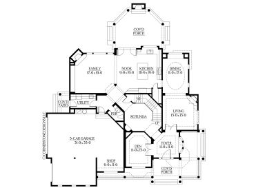 1st Floor Plan, 035H-0028