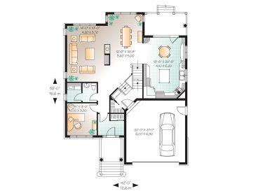 1st Floor Plan, 027H-0385