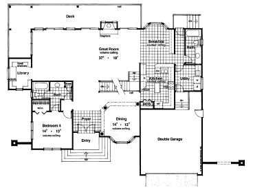 1st Floor Plan, 043H-0184