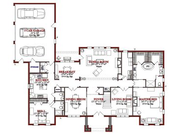 1st Floor Plan, 073H-0031