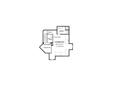 2nd Floor Plan, 054H-0033
