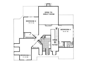 2nd Floor Plan, 007H-0092