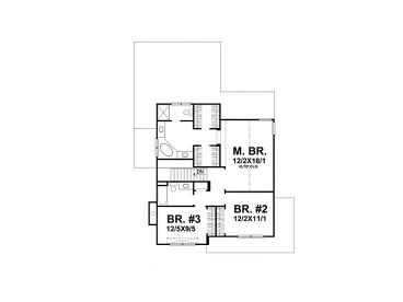 2nd Floor Plan, 016H-0037