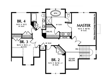 2nd Floor Plan, 034H-0026