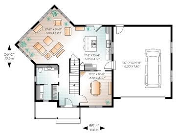1st Floor Plan, 027H-0171