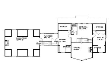 2nd Floor Plan, 012H-0130