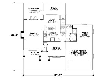 1st Floor Plan, 007H-0029